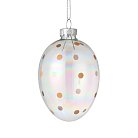 Фигурка Яйцо , d60, H90, стекло, прозрачный, персиковый Eglo 427881 FINTRY