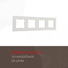 Рамка из поликарбоната на 4 поста Arte Milano 503.03-4.white am