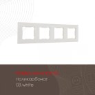 Рамка из поликарбоната на 4 поста Arte Milano 503.03-4.white am