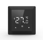 Термостат с датчиком пола, программируемый с Wi-Fi , 16 A, 55*55 мм. черное стекло Donel DTEF16B-WiFi Европа