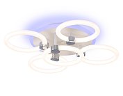 Светодиодный потолочный светильник Ambrella light FA3841/4+1