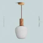 Подвесной светильник DAGFIN Красное дерево Lampatron dagfin-red 7416-20508