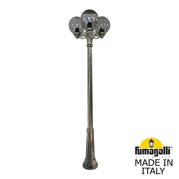 Садово-парковый фонарь FUMAGALLI RICU BISSO/G250 3L G25.157.S30.BZE27 Античная бронза