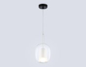 Подвесной светильник Ambrella light LH11121 BK/WH/CL черный/белый/прозрачный E27 max 60W D175*310