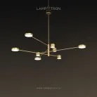 Люстра SUNSHINE 8 плафонов. Латунь. Размер S. Lampatron 1666-24554