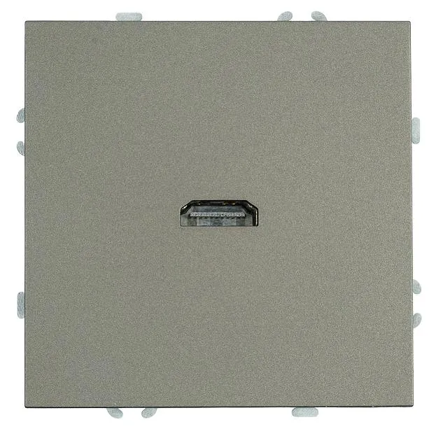 Розетка HDMI 2.0 Type A (механизм), серия Эмили, антрацит, soft touch Stekker 50168 RST00-5118-09