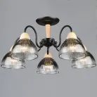 Потолочная люстра Reluce 69660-0.3-05 BK+WOOD