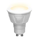 Лампочка светодиодная Uniel LED-JCDR 6W/WW/GU10/FR PLP01WH картон
