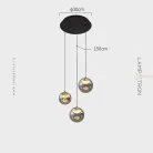 Подвесной светильник MAYER ORB 3 подвеса Lampatron 8382-22941