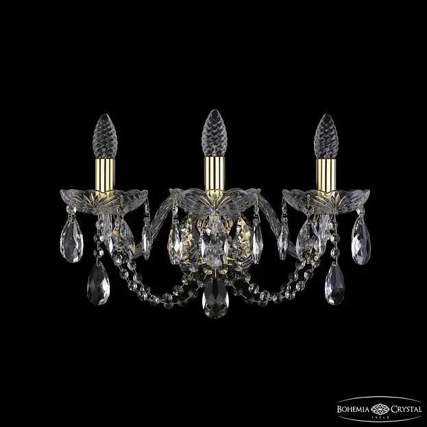 Бра хрустальный Bohemia 1402B/3/160/XL G Бра хрустальный Bohemia 1402B/3/160/XL G