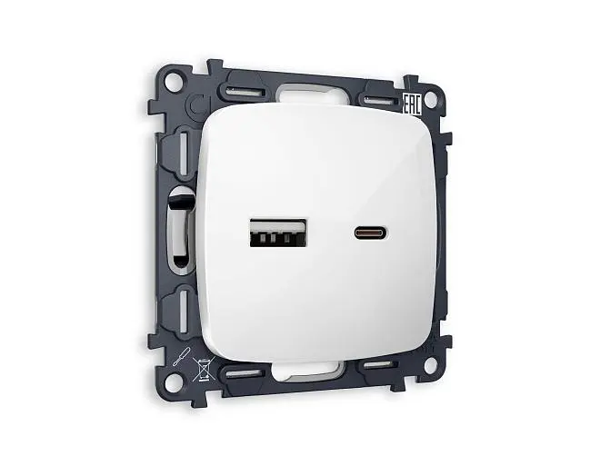Комплект механизма электрической розетки OMEGA с usb Ambrella Volt MO111010 QUANT Комплект механизма электрической розетки OMEGA с usb Ambrella Volt MO111010 QUANT