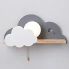 Бра С Полкой Серое Облако Wall Lamp Gray Cloud 156715-22 ImperiumLoft