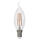 Лампочка светодиодная Uniel LED-CW35-9W/4000K/E14/CL/DIM GLA01TR картон