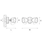 Уличные настенные светильники Lightstar 374237 DIVA