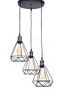 Подвесной светильник Lumina Deco LDP 11609-3 BK Cobi