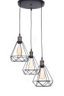 Подвесной светильник Lumina Deco LDP 11609-3 BK Cobi