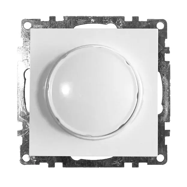 Выключатель диммирующий STEKKER 39307 TRIAC (механизм) GLS10-7106-01, 250V, 500W Катрин, белый Выключатель диммирующий STEKKER 39307 TRIAC (механизм) GLS10-7106-01, 250V, 500W Катрин, белый