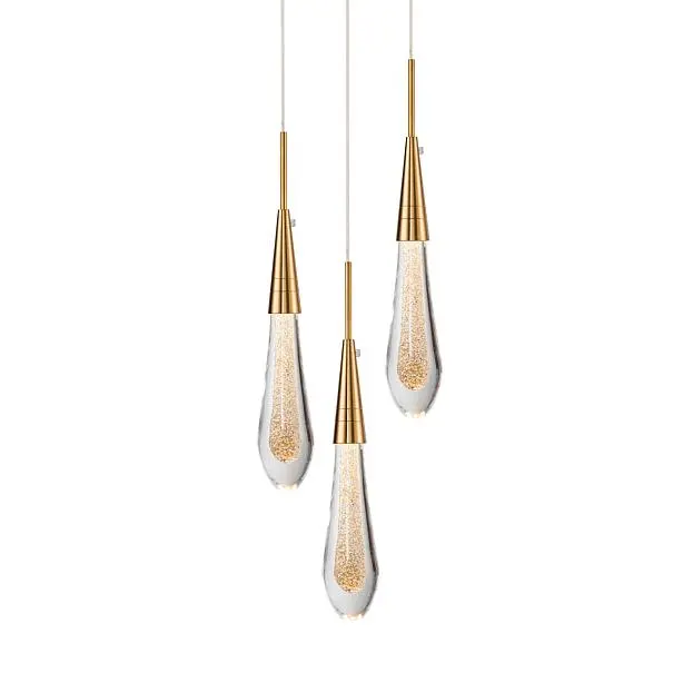 Подвесной светильник Delight Collection DZ1018P-3 brass Pour Подвесной светильник Delight Collection DZ1018P-3 brass Pour