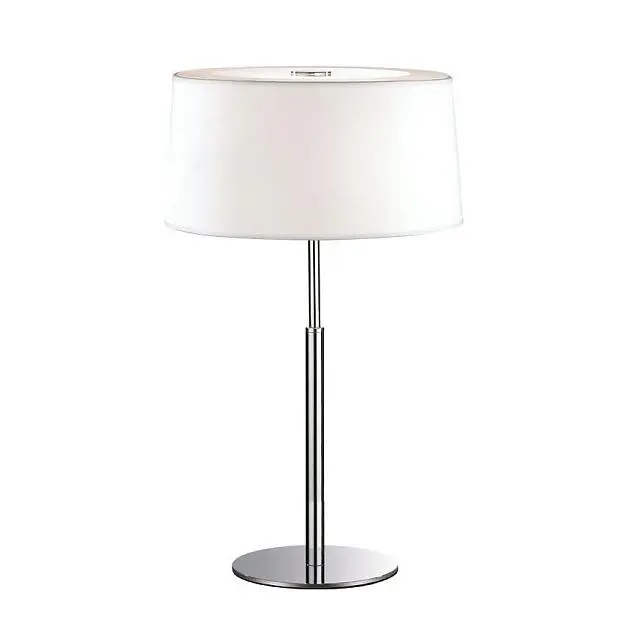 Настольная лампа Ideal Lux 075532 HILTON TL2 BIANCO Настольная лампа Ideal Lux 075532 HILTON TL2 BIANCO