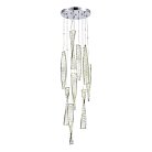 Светильник подвесной Хром/Прозрачный LED 1*99W 3000K ST-Luce SL6205.103.09 ELICA