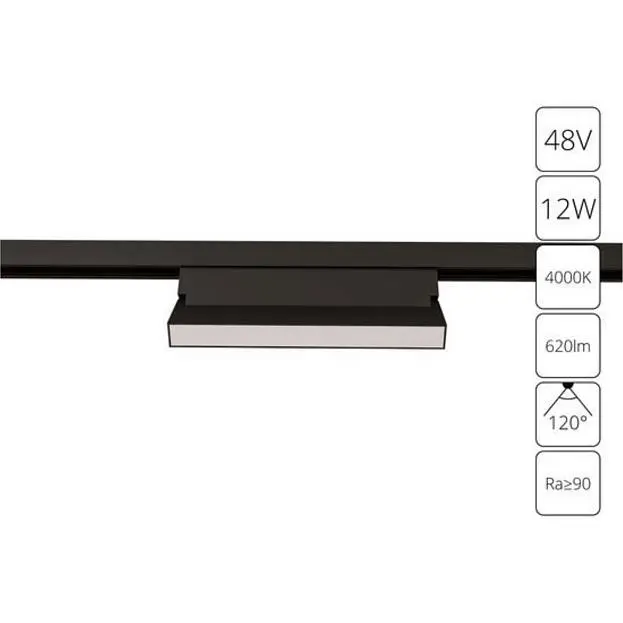 Магнитный трековый светильник Arte Lamp A4669PL-1BK LINEA Магнитный трековый светильник Arte Lamp A4669PL-1BK LINEA