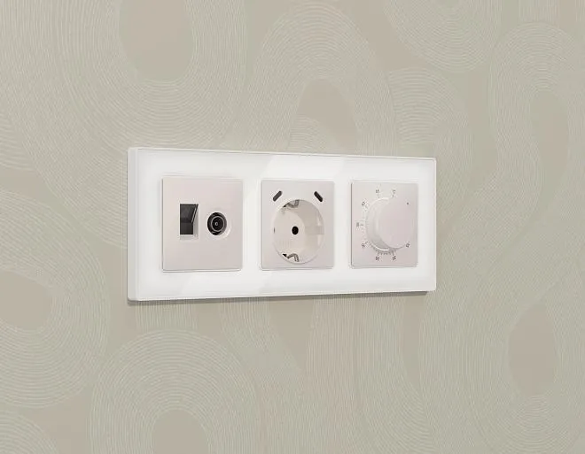 Комплект механизма электрической розетки 2USB С+C 20W (быстрая зарядка) с/з на винтовых зажимах 16A-250V ALFA Жемчуг Volt MA210510 QUANT Комплект механизма электрической розетки 2USB С+C 20W (быстрая зарядка) с/з на винтовых зажимах 16A-250V ALFA Жемчуг Volt MA210510 QUANT