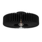 Потолочный светильник1X40W (E27) H175 d500 сталь черный / дерево коричневый eglo 900831 PALOMBAIA