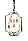 Подвесная люстра Lumina Deco LDP 8014-3+3 BK+AK Modesco