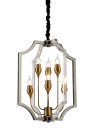 Подвесная люстра Lumina Deco LDP 8014-3+3 BK+AK Modesco