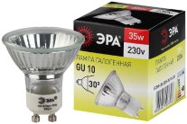 Лампочка галогеновая ЭРА GU10-JCDR (MR16) -35W-230V