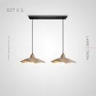 Готовая комбинация светильников SANTERI COMBO 2 лампы. Цвет Желтый. Планка Lampatron 7100-19466