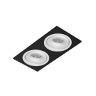 Встраиваемый поворотный светодиодный светильник Ledron MJ1006 SQ2 Black-White
