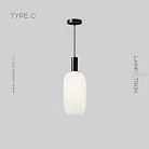 Подвесной светильник IRIS WHITE Тип C. Цвет Черный Lampatron f-iris-white-c-black 7262-19986