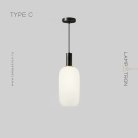 Подвесной светильник IRIS WHITE Тип C. Цвет Черный Lampatron f-iris-white-c-black 7262-19986