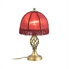 Настольная лампа с красным абажуром Бронза Citilux CL407803 Базель