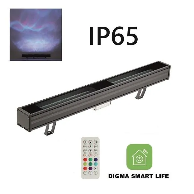 Напольный переносной светильник IP65 LED 80W RGBW 90° 220V Odeon light 7186/80FL WATERFALL IP65