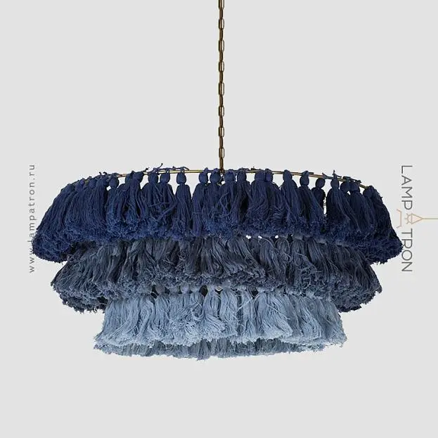 Люстра TASSEL Цвет синий. Lampatron 2229-3903 Люстра TASSEL Цвет синий. Lampatron 2229-3903