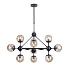 Люстра на штанге Arte Lamp A1664SP-10BK BOLLA