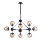 Люстра на штанге Arte Lamp A1664SP-10BK BOLLA