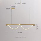 Реечный, рядный светильник GLORIFY OPTIC LUX LONG Цвет Латунь. Размер L Lampatron 8500-23468