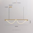 Реечный, рядный светильник GLORIFY OPTIC LUX LONG Цвет Латунь. Размер L Lampatron 8500-23468