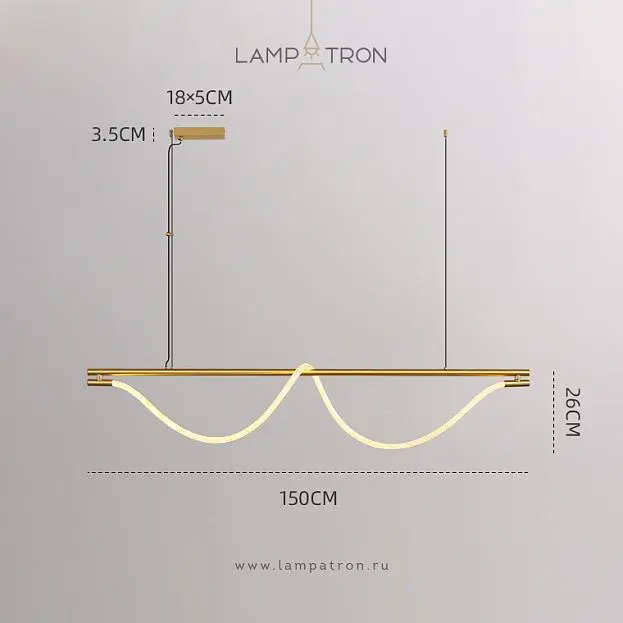 Реечный, рядный светильник GLORIFY OPTIC LUX LONG Цвет Латунь. Размер L Lampatron 8500-23468 Реечный, рядный светильник GLORIFY OPTIC LUX LONG Цвет Латунь. Размер L Lampatron 8500-23468