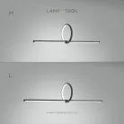 Реечный, рядный светильник MOFFIT LONG Размер L. Цвет Черный. Трехцветный свет Lampatron 4194-10514