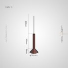 Подвесной светильник RANDOR Размер S. Цвет красная бронза матовая. 3500K Lampatron 8682-24291