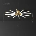 Потолочная люстра LOLA 12 ламп Lampatron 6688-18275