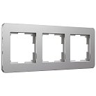 Рамка на 3 поста Werkel W0032606 Platinum алюминий a059215