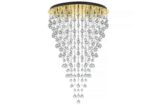 Подвесная хрустальная люстра Arti Lampadari Flusso H 1.4.80.615 G