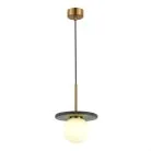 Светильник подвесной Латунь/Латунь, Зеленый G9 1*5W 4000K ST-Luce SL1191.363.01 NEBULA