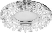 Светильник встраиваемый с белой LED подсветкой потолочный MR16 G5.3 прозрачный Feron 28902 CD927