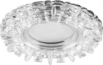 Светильник встраиваемый с белой LED подсветкой потолочный MR16 G5.3 прозрачный Feron 28902 CD927